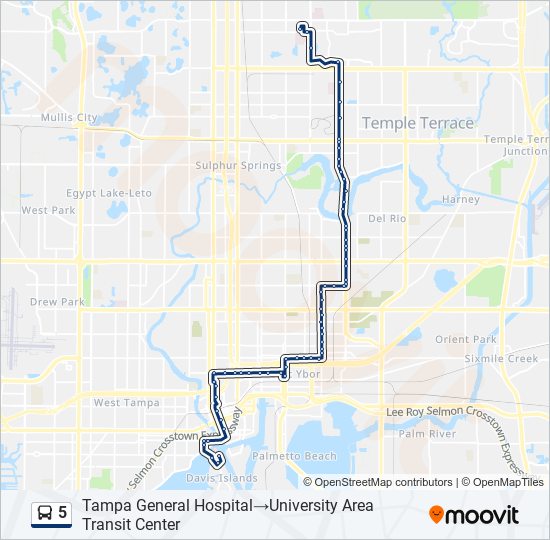 5 bus Line Map