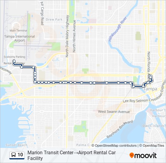 10 bus Line Map