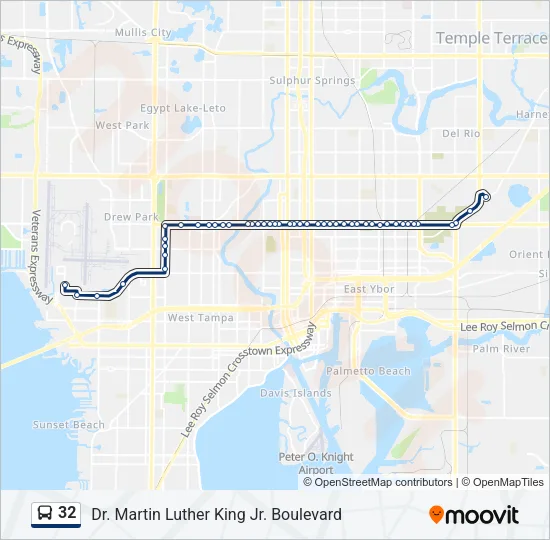 32 Bus Line Map