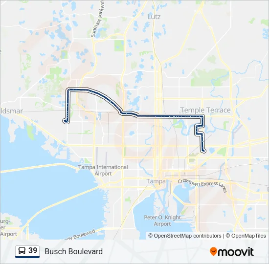 39 Bus Line Map
