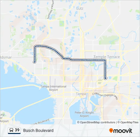 39 Bus Line Map