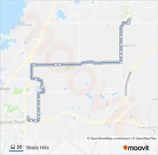 20 Bus Line Map