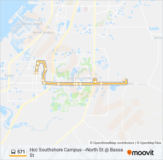 Ruta 571: horarios, paradas y mapas - Hcc Southshore Campus‎→North St