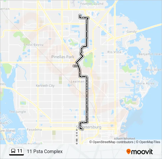 11 Bus Line Map