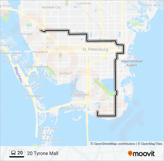 20 Bus Line Map