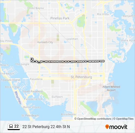 22 Bus Line Map