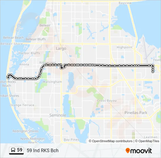 59 Bus Line Map