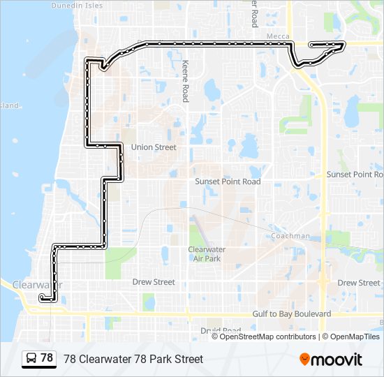 Mapa de 78 de autobús