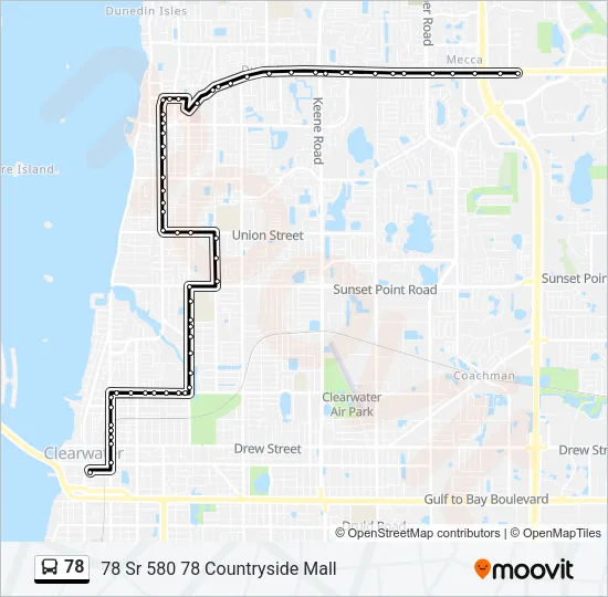 78 Bus Line Map