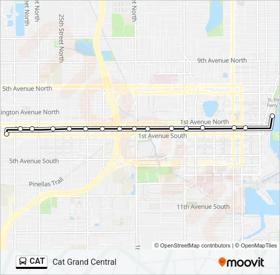 CAT Bus Line Map