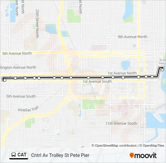 CAT Bus Line Map