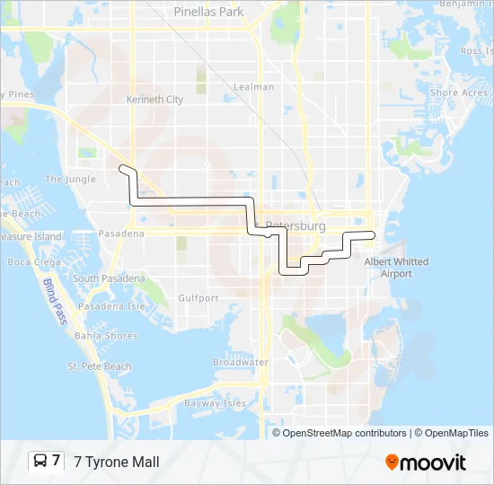 7 Bus Line Map