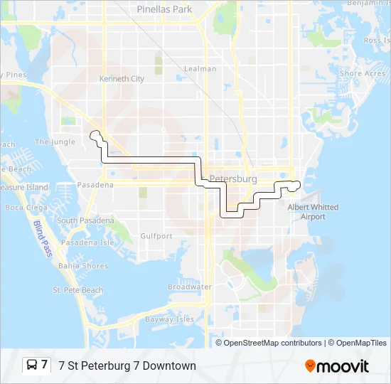 7 Bus Line Map
