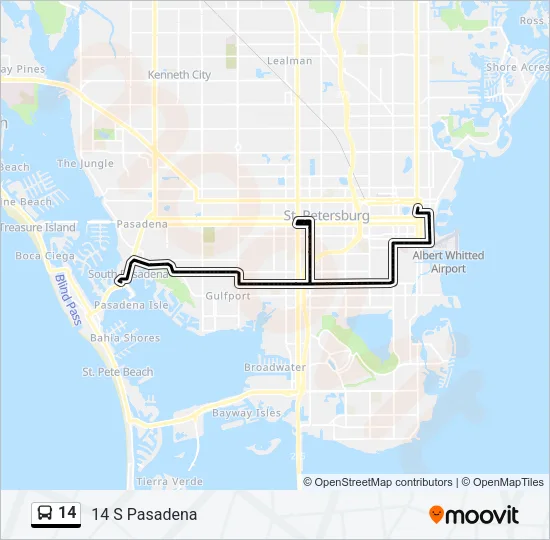 14 Bus Line Map