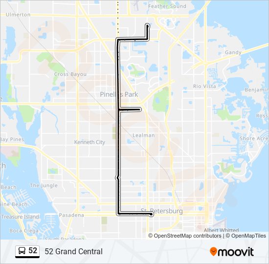 52 Route Schedules Stops Maps 52 Grand Central Updated 10090113