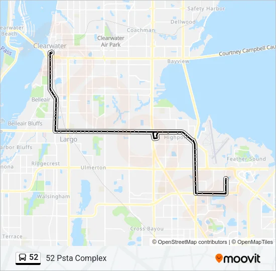 52 Bus Line Map