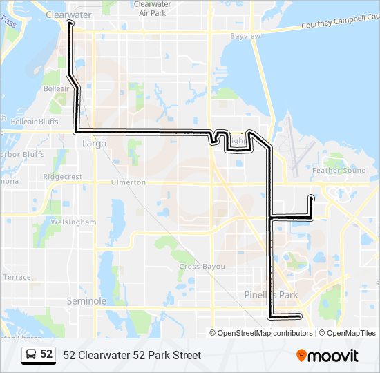 Mapa de 52 de autobús