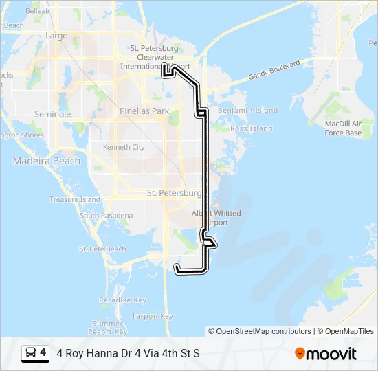 4 Bus Line Map