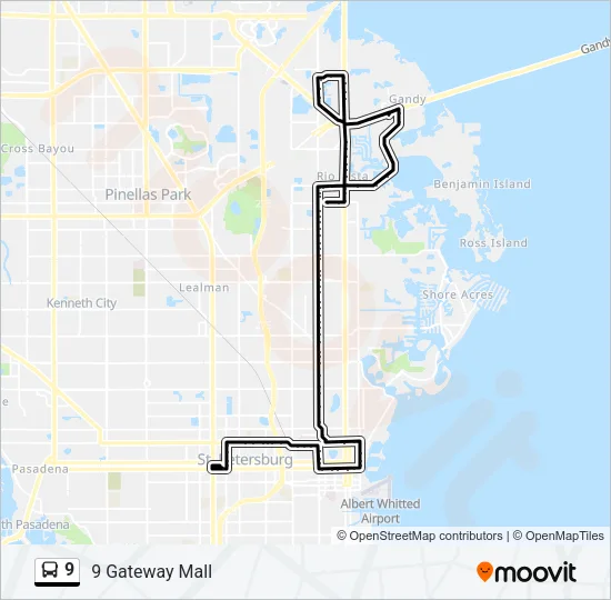 9 Bus Line Map