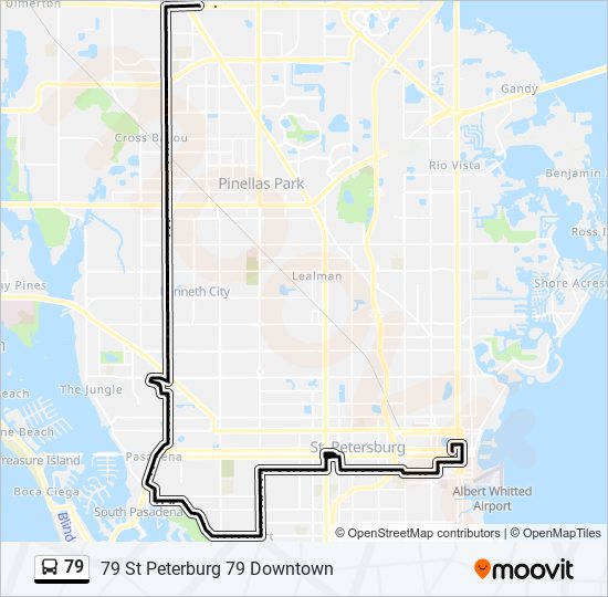 Mapa de 79 de autobús