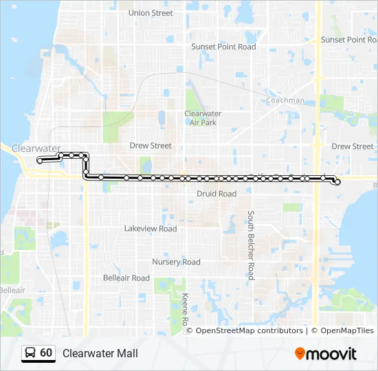 Map Of Clearwater Mall 60 Route: Schedules, Stops & Maps - Clearwater Mall (Updated)