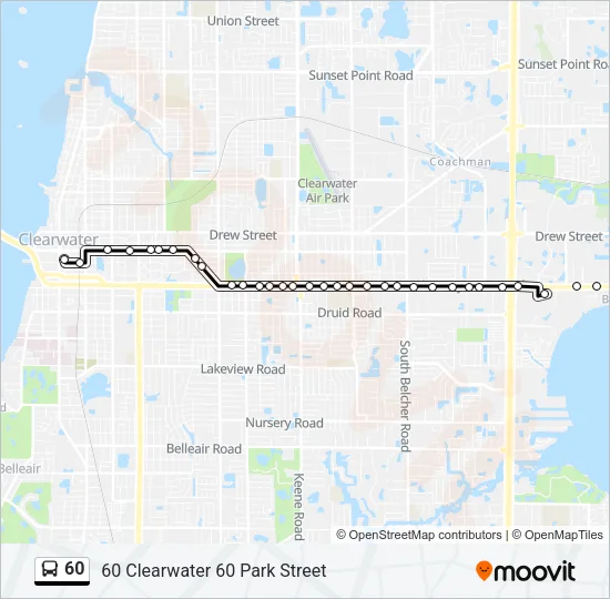 60 Bus Line Map