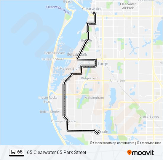 Mapa de 65 de autobús