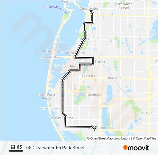 65 Bus Line Map