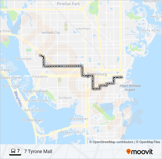 7 bus Line Map