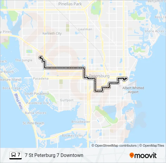 7 Bus Line Map