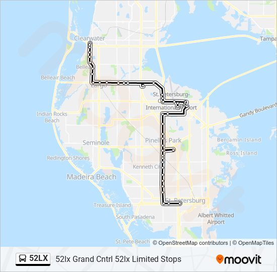 Mapa de 52LX de autobús