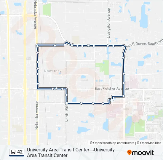 42 Bus Line Map