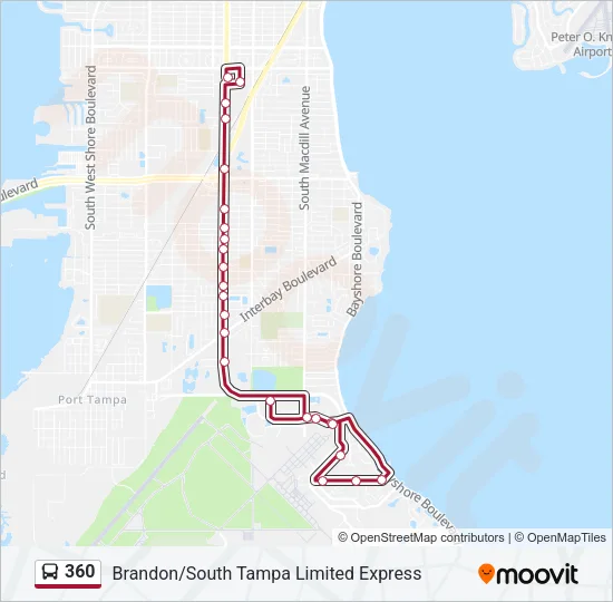 360 Bus Line Map