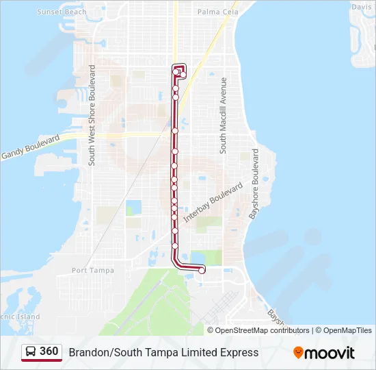 360 Bus Line Map