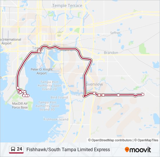 24 bus Line Map