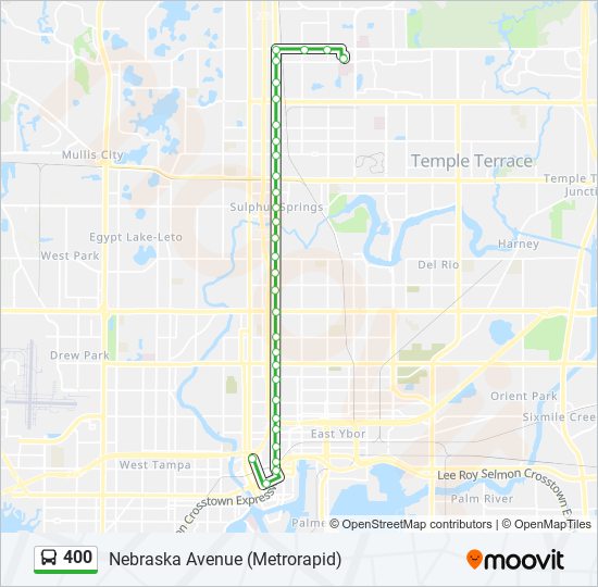 Mapa de 400 de autobús