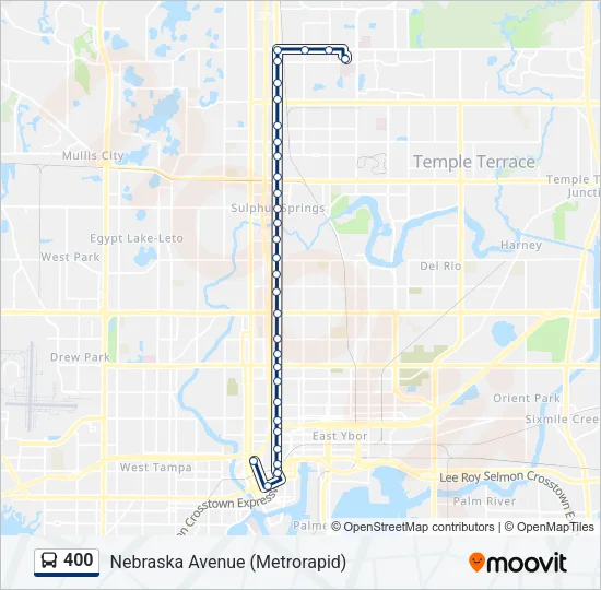 400 Bus Line Map