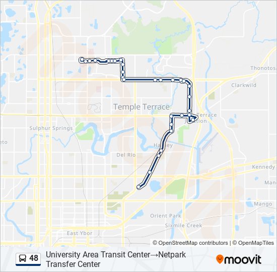 48 bus Line Map