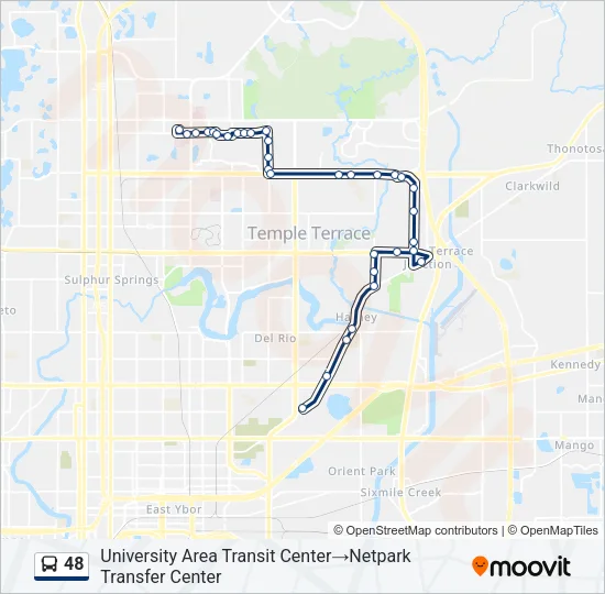 48 Bus Line Map