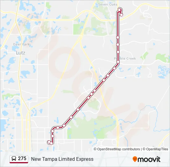275 Bus Line Map