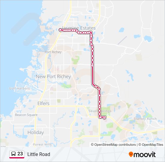 23 Bus Line Map