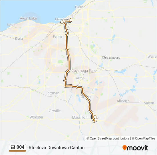 004 Bus Line Map