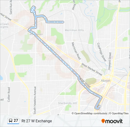 27 Bus Line Map