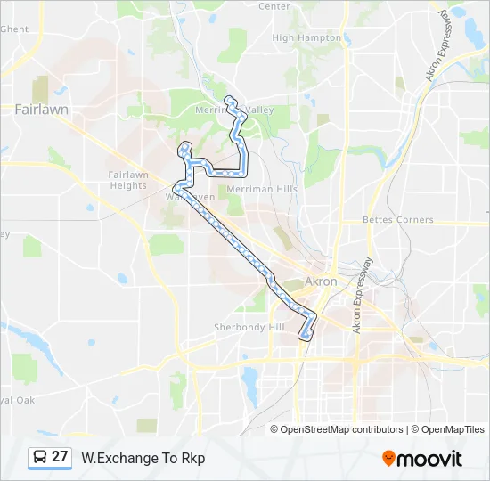 27 Bus Line Map