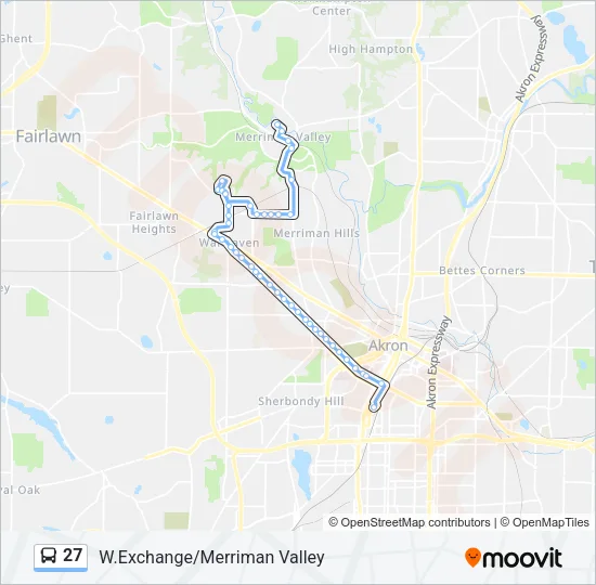 27 Bus Line Map