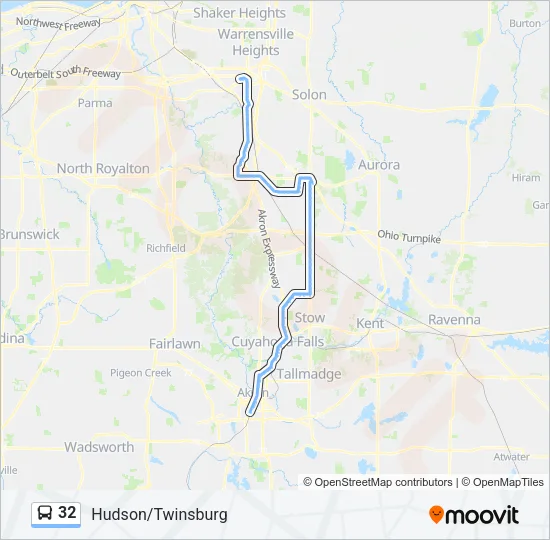 32 Bus Line Map