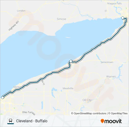 GREYHOUND US0170 Bus Line Map
