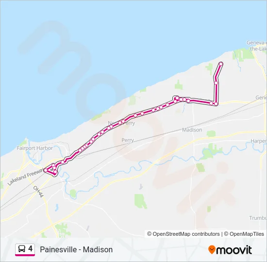4 Bus Line Map