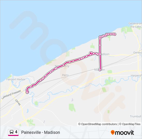 4 bus Line Map