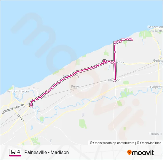 4 Bus Line Map